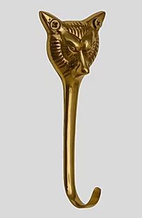 Brass Foxhead Hook