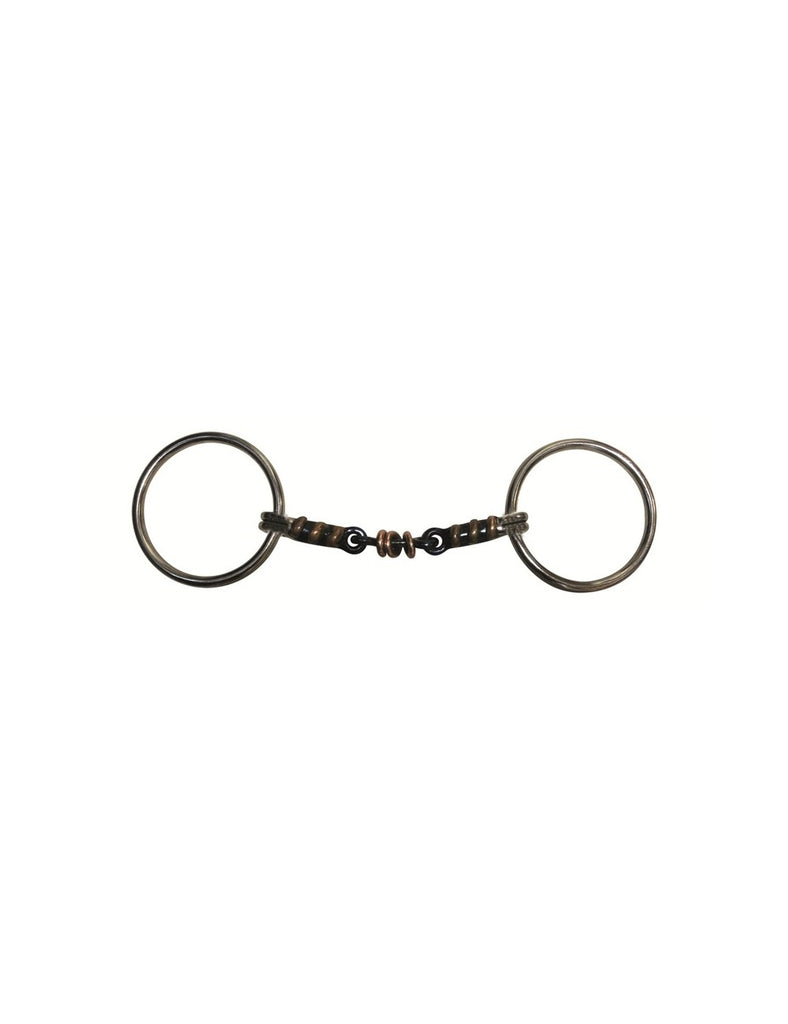 Jump'In Blue Steel with Copper Elements Loose Ring Snaffle – Oak Manor  Saddlery