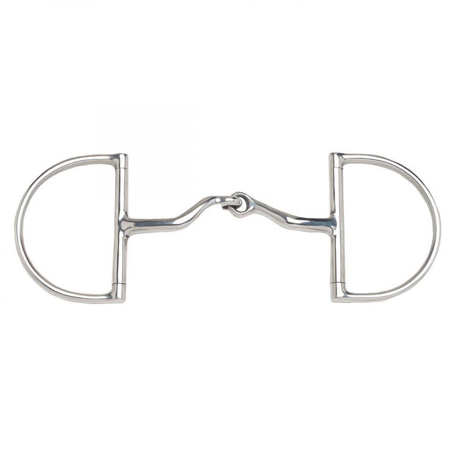 Stainless Steel Jointed Port Hunter Dee Ring Snaffle Bit